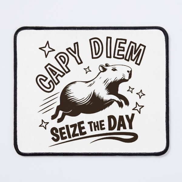 Item preview, Capy Diem Seize the Day for Capybara Lovers designed and sold by Elvin Dantes.