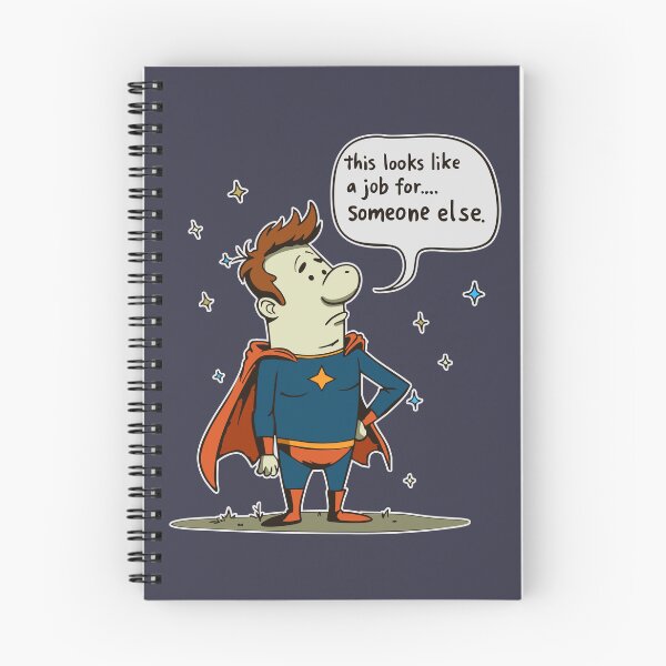Item preview, Reluctant Superhero Funny Parody Design designed and sold by Scott Black.
