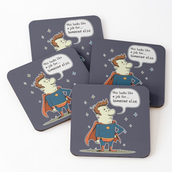 Item preview, Reluctant Superhero Funny Parody Design designed and sold by Scott Black.