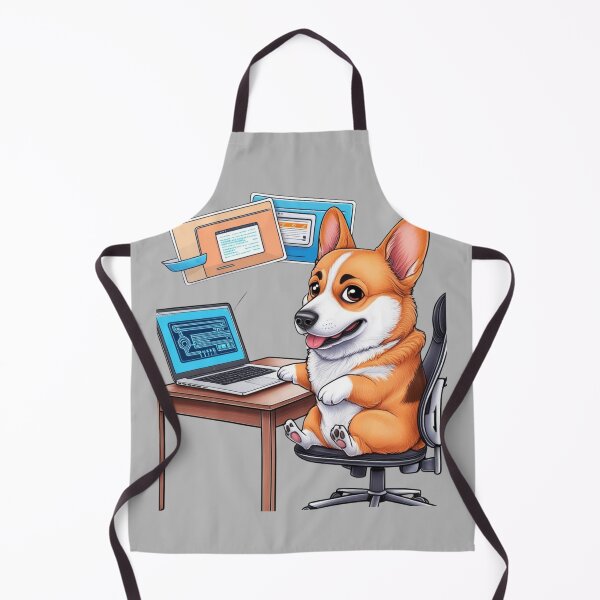 Item preview, Corgi Tech Coder - Kawaii Programmer Dog designed and sold by All Creative Designer.