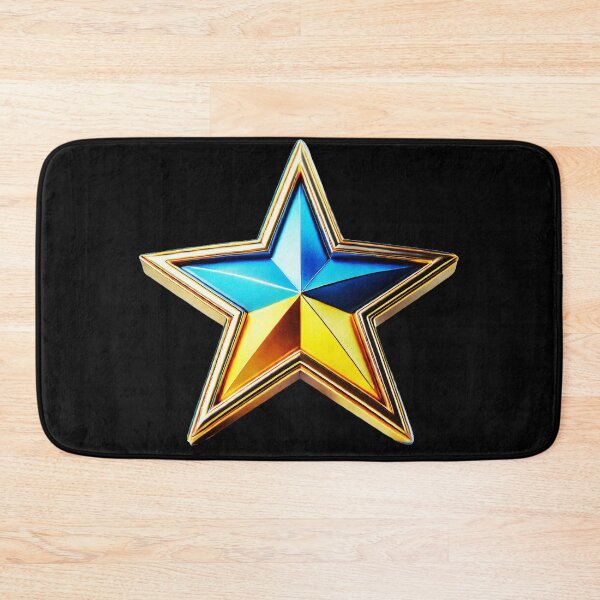 Item preview, Ukrainian Pride - Vibrant Blue & Gold Star Emblem designed and sold by Highlandkings.