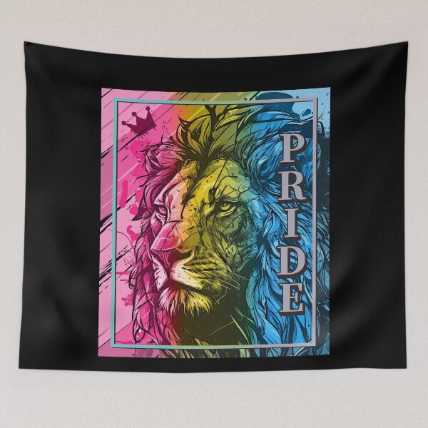 Item preview, Pansexual Lion Pride LGBT Flag designed and sold by Clara Hollins.