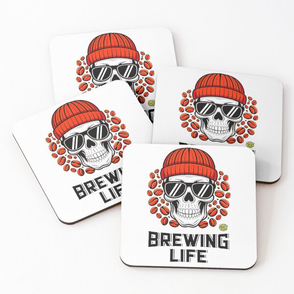 Item preview, Brewing Life Skeleton Design designed and sold by SteezeeStore.