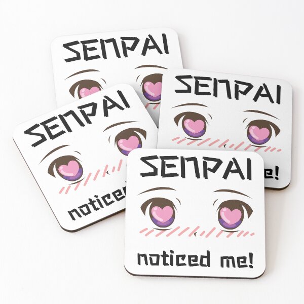 Item preview, "Senpai Noticed Me!" anime eyes filled with love designed and sold by The Mad Muffin.