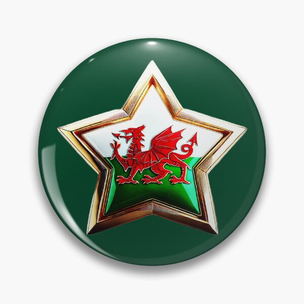 Item preview, Welsh Dragon - Bold Cymru Star Emblem designed and sold by Highlandkings.