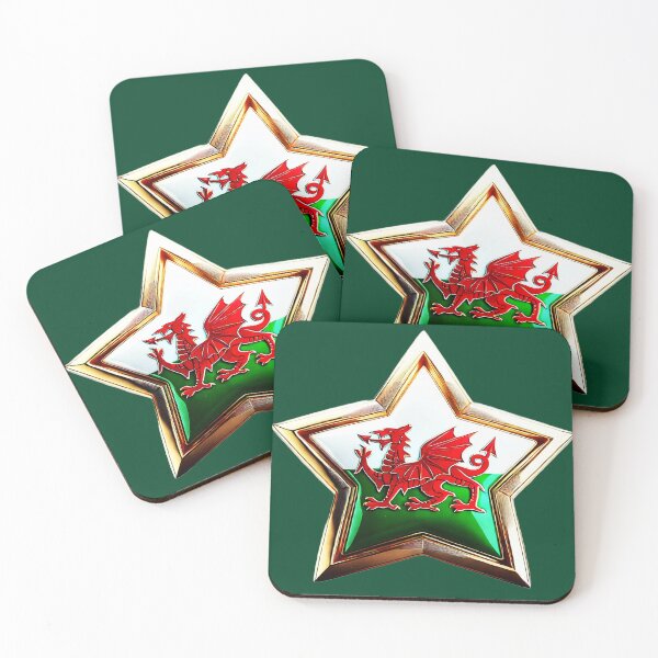 Item preview, Welsh Dragon - Bold Cymru Star Emblem designed and sold by Highlandkings.