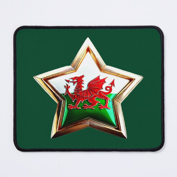 Item preview, Welsh Dragon - Bold Cymru Star Emblem designed and sold by Highlandkings.