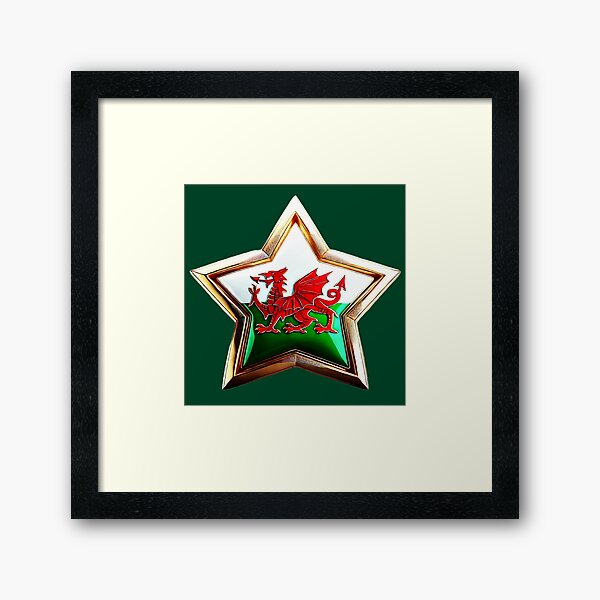 Item preview, Welsh Dragon - Bold Cymru Star Emblem designed and sold by Highlandkings.