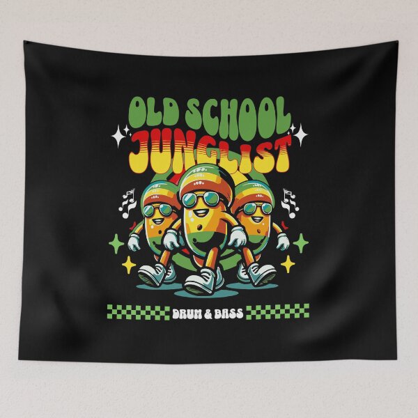 Item preview, JUNGLIST  - Old School DNB Flavor (white)  designed and sold by Discothreadz.