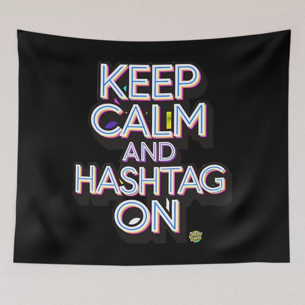 Item preview, Keep Calm And Hashtag On designed and sold by SteezeeStore.