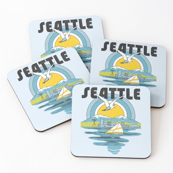 Item preview, Retro 70s/80s Seattle Washington Travel Souvenir designed and sold by acquiesce13.