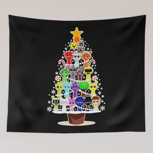 Item preview, Christmas Pine Tree Sprunki Game Funny  designed and sold by TreArtiveMinde.