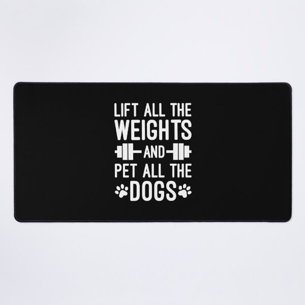 Item preview, Lift Weights & Pet Dogs – Funny Gym Dog Lover  designed and sold by chantastical.
