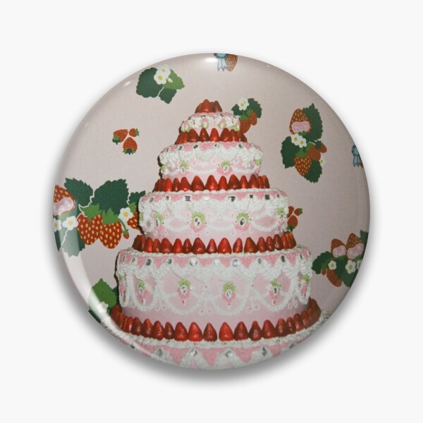 Item preview, Pink Tiered Strawberry Cake  designed and sold by samlanevisualss.