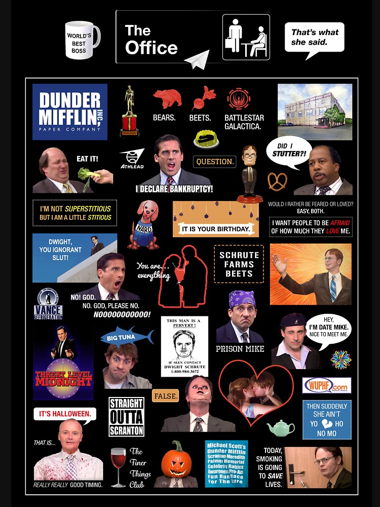 Thumbnail 7 of 7, Classic T-Shirt, The Office US Montage designed and sold by StillClaire.