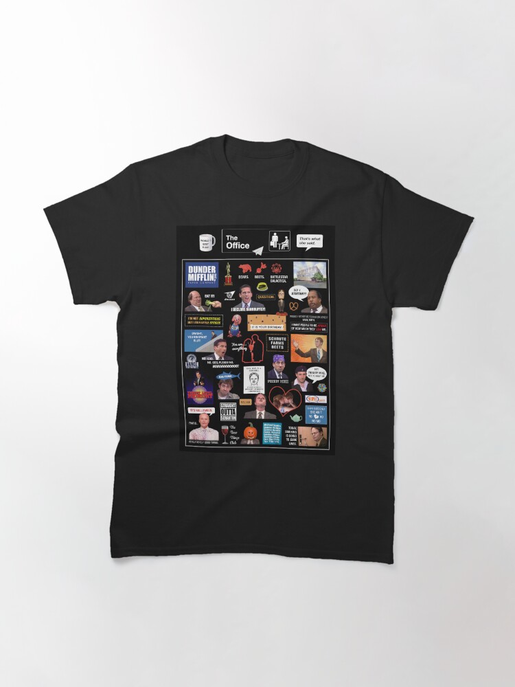 Thumbnail 3 of 7, Classic T-Shirt, The Office US Montage designed and sold by StillClaire.