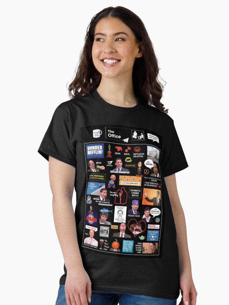 Thumbnail 2 of 7, Classic T-Shirt, The Office US Montage designed and sold by StillClaire.