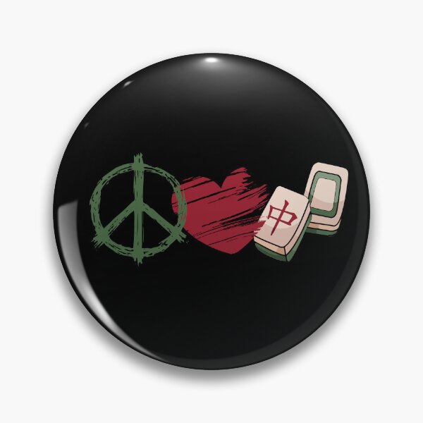 Item preview, Peace Love Mahjong Chinese Board Strategy Game Solitaire designed and sold by Dressed For  Duty.
