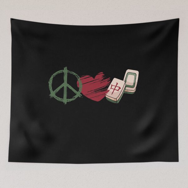 Item preview, Peace Love Mahjong Chinese Board Strategy Game Solitaire designed and sold by Dressed For  Duty.