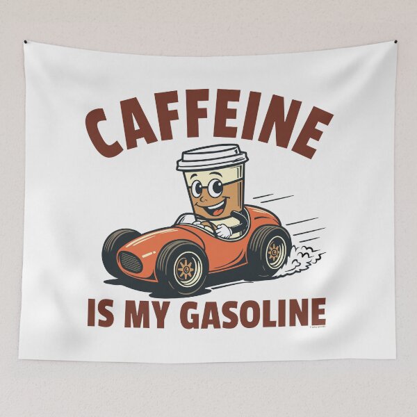 Item preview, Caffeine is my Gasoline designed and sold by Automotive Art by Greg.