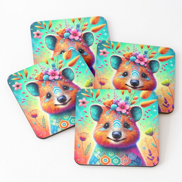 Item preview, Radiant Quokka in Floral Fantasy Wonderland designed and sold by ChrisButler.