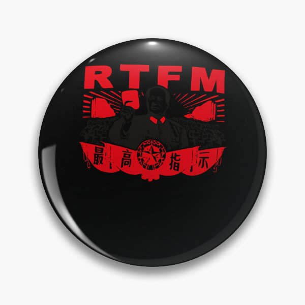 Item preview, Mao RTFM read the fucking manual Meme designed and sold by JustPOD.