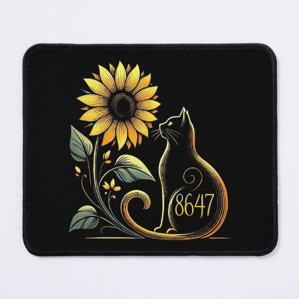 Item preview, 8647 Subtle Anti Trump 86 47 Cat Sunflower, Cat Lovers designed and sold by love3617.