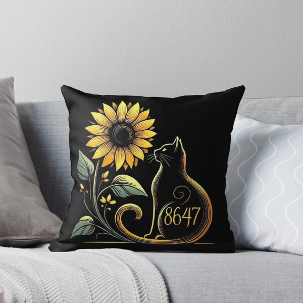 Item preview, 8647 Subtle Anti Trump 86 47 Cat Sunflower, Cat Lovers  designed and sold by love3617.