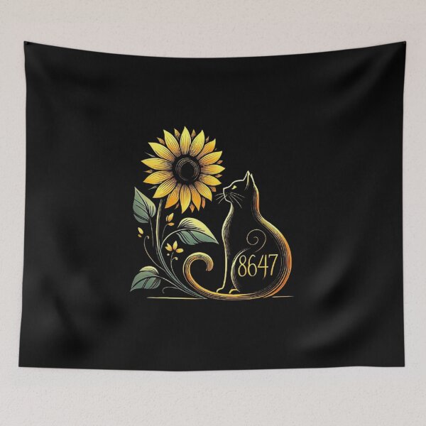 Item preview, 8647 Subtle Anti Trump 86 47 Cat Sunflower, Cat Lovers  designed and sold by love3617.