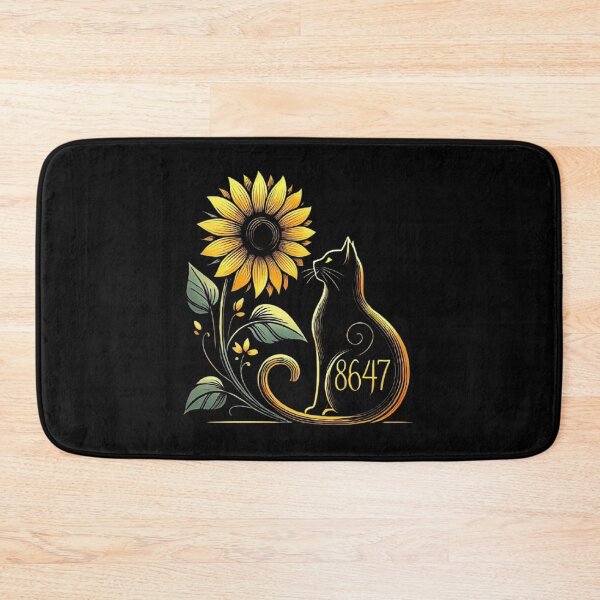 Item preview, 8647 Subtle Anti Trump 86 47 Cat Sunflower, Cat Lovers  designed and sold by love3617.