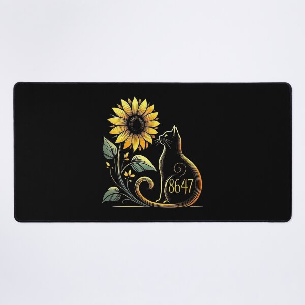 Item preview, 8647 Subtle Anti Trump 86 47 Cat Sunflower, Cat Lovers designed and sold by love3617.