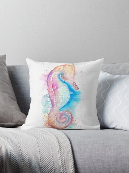 Artikel-Vorschau von Seepferdchen Aquarellmalerei, designt und verkauft von Aquarelas de Maria.