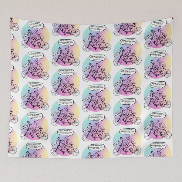 Item preview, We're Probably Even Weirder Than You Think! Tandem Cyclist Gift designed and sold by SSustainable.