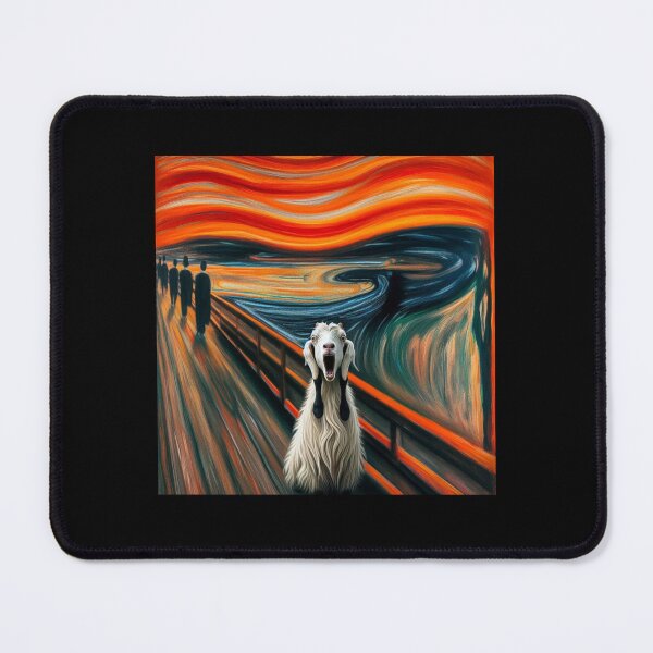Item preview, Screaming Funny Goat Meme Goat Scream Painting Vintage designed and sold by KAYDEE01212 ✨.