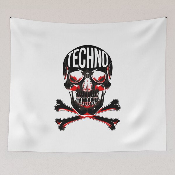 Item preview, Techno Skull Head  – Underground music Vibes designed and sold by paulo silveira.