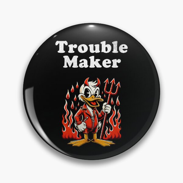 Item preview, Devil Duck Raising Hell – Trouble Maker designed and sold by DarkSenseDesign.