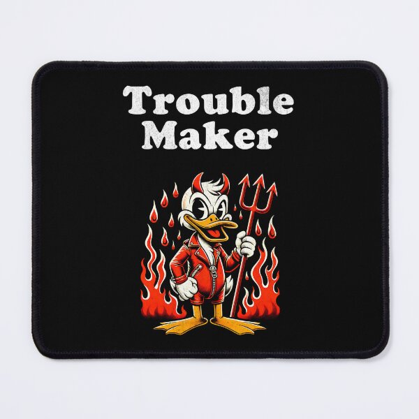 Item preview, Devil Duck Raising Hell – Trouble Maker designed and sold by DarkSenseDesign.