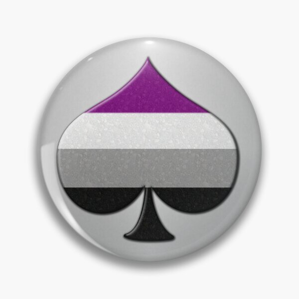 Item preview, Large Ace Symbol in Asexual Pride Flag Colors designed and sold by LiveLoudGraphic.