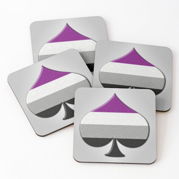 Item preview, Large Ace Symbol in Asexual Pride Flag Colors designed and sold by LiveLoudGraphic.