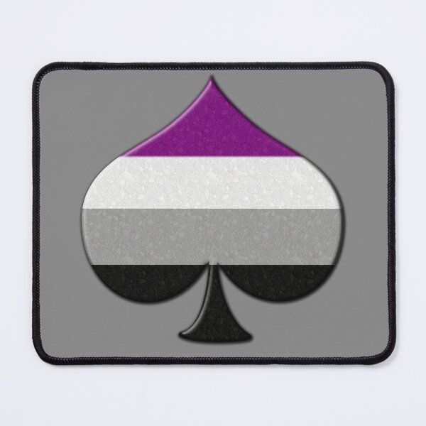 Item preview, Large Ace Symbol in Asexual Pride Flag Colors designed and sold by LiveLoudGraphic.