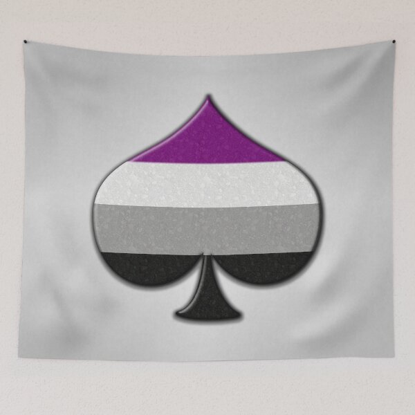Item preview, Large Ace Symbol in Asexual Pride Flag Colors designed and sold by LiveLoudGraphic.