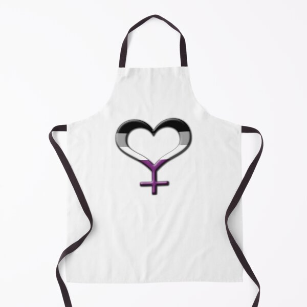 Item preview, Heart-Shaped Asexual Pride Female Gender Symbol designed and sold by LiveLoudGraphic.
