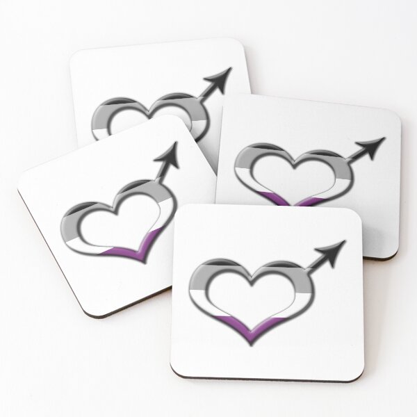 Item preview, Heart-Shaped Asexual Pride Male Gender Symbol designed and sold by LiveLoudGraphic.
