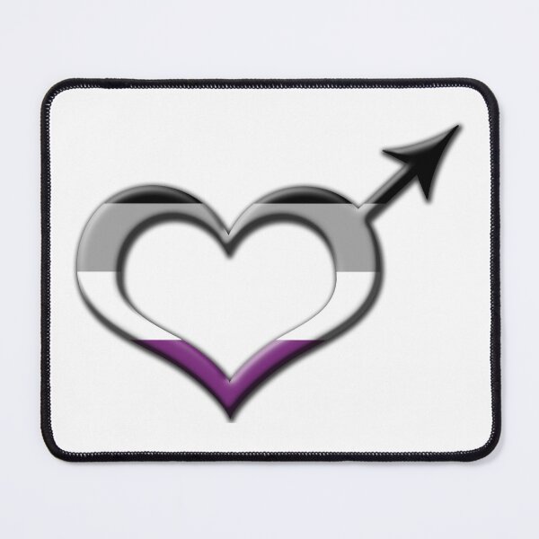 Item preview, Heart-Shaped Asexual Pride Male Gender Symbol designed and sold by LiveLoudGraphic.