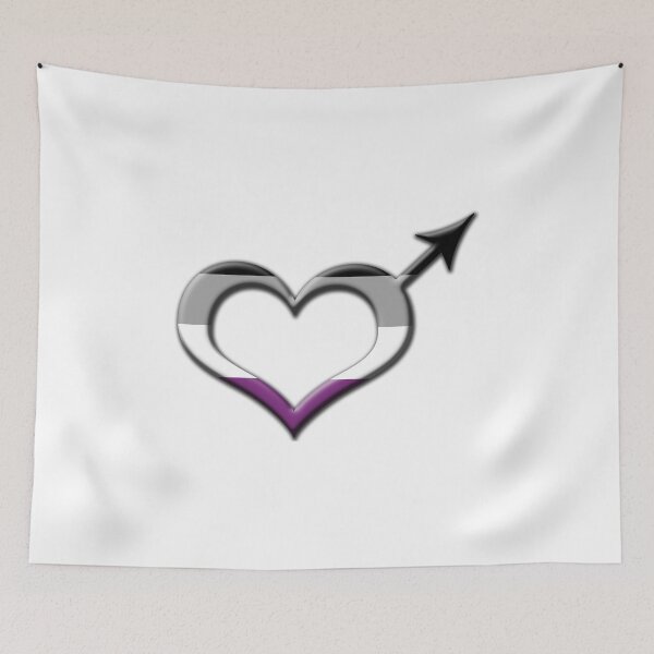 Item preview, Heart-Shaped Asexual Pride Male Gender Symbol designed and sold by LiveLoudGraphic.
