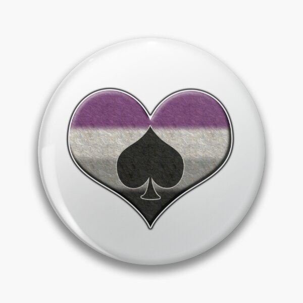Item preview, Large Asexual Pride Flag Colored Heart with Ace Symbol designed and sold by LiveLoudGraphic.