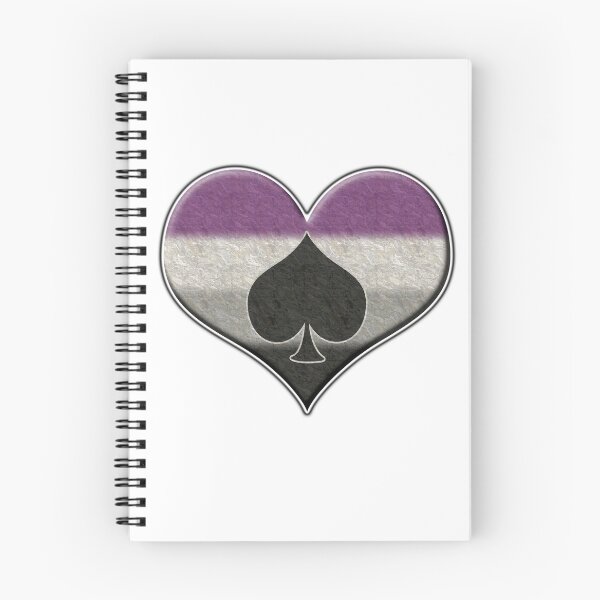 Item preview, Large Asexual Pride Flag Colored Heart with Ace Symbol designed and sold by LiveLoudGraphic.