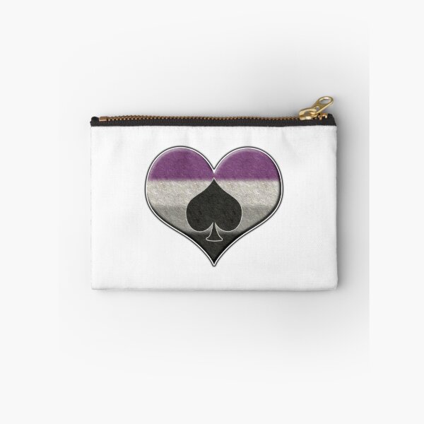 Item preview, Large Asexual Pride Flag Colored Heart with Ace Symbol designed and sold by LiveLoudGraphic.