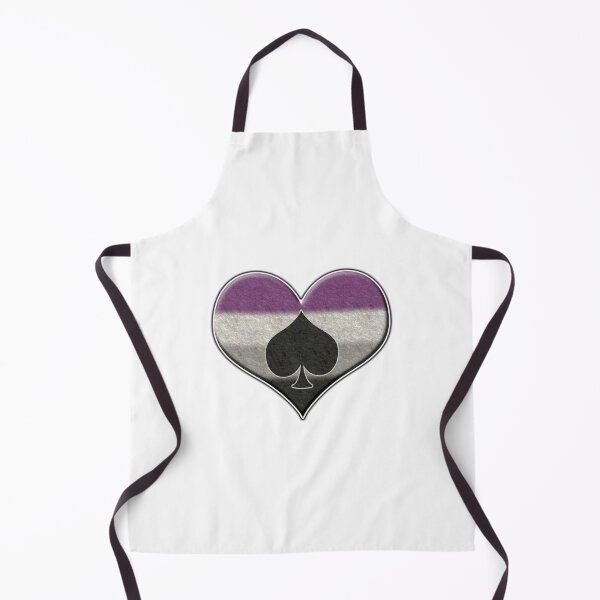 Item preview, Large Asexual Pride Flag Colored Heart with Ace Symbol designed and sold by LiveLoudGraphic.