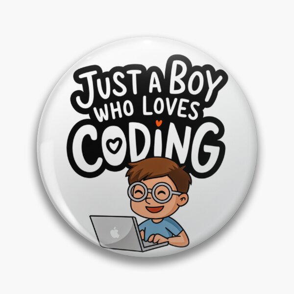 Item preview, Just a Boy Who Loves Coding designed and sold by Artyx_Design.
